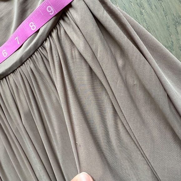 Ronny Kobo Collection One-Shoulder Maxi Dress in Taupe - Picture 11 of 14